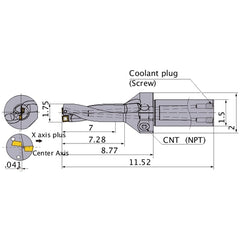 MVX1750X4C150 INDEXABLE DRILL
