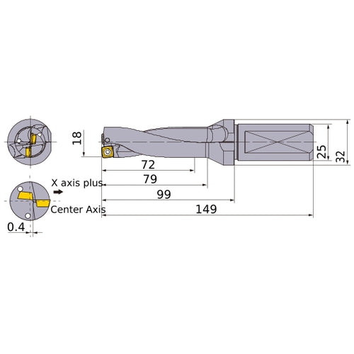 MVX1800X4F25 INDX DRILL