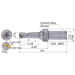 MVX2500X2C150 INDEXABLE DRILL