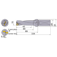 MVX3100X2F40 INDX DRILL