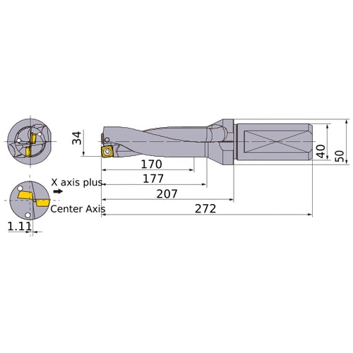 MVX3400X5F40 INDX DRILL