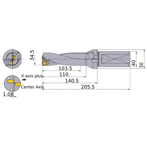 MVX3450X3F40 INDX DRILL