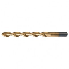 #14 RHS / RHC HSS 135 Degree Split Point Deep Hole Parabolic Drill - TiN - Eagle Tool & Supply