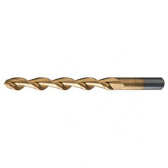 #14 RHS / RHC HSS 135 Degree Split Point Deep Hole Parabolic Drill - TiN - Eagle Tool & Supply