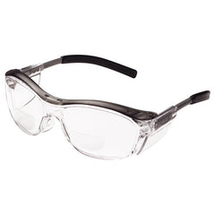 ‎3M Nuvo Reader Protective Eyewear 11435-00000-20 Clear Lens Gray Frame +2.0 Diopter - Eagle Tool & Supply