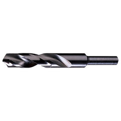7/8 RHS / RHC HSS 118 Degree Radial Point 1/2″ Reduced Shank Silver & Deming Drill - Steam Oxide - Exact Industrial Supply