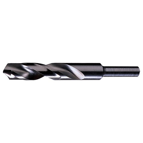 47/64 RHS / RHC HSS 118 Degree Radial Point 1/2″ Reduced Shank Silver & Deming Drill - Steam Oxide - Exact Industrial Supply