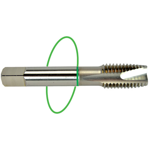 ‎10-24 Dia-H3-2 FL-Std Spiral FL Tap - Green Ring - Eagle Tool & Supply