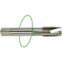 ‎4-40 Dia-H2-2 FL-Std Spiral FL Tap - Green Ring - Eagle Tool & Supply