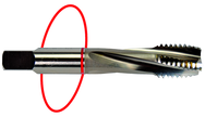 4-40 Dia. - H2 - 3 FL - Std Spiral Flute Tap - Red Ring - Eagle Tool & Supply