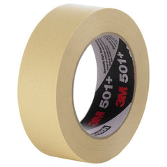 3M Specialty High Temperature Masking Tape 501+ Tan 24 mm × 55 m Individually Wrapped Conveniently Packaged - Eagle Tool & Supply