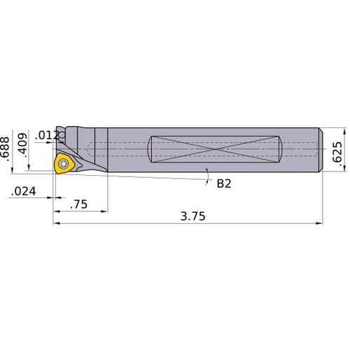 AJXU06R112FA10S INDEXABLE ENDMILL