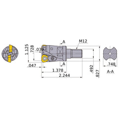 AJXU09R182AM1235 INDEXABLE END MILL