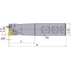 AJXU12R243WA20S INDEXABLE ENDMILL