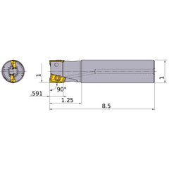 APX4000UR162SA16LB INDEXABLE ENDMIL