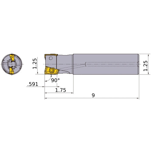 APX4000UR203SA20LB INDEXABLE ENDMIL