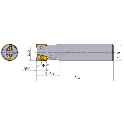 APX4000UR243SA24ELA INDEXABLE ENDMI