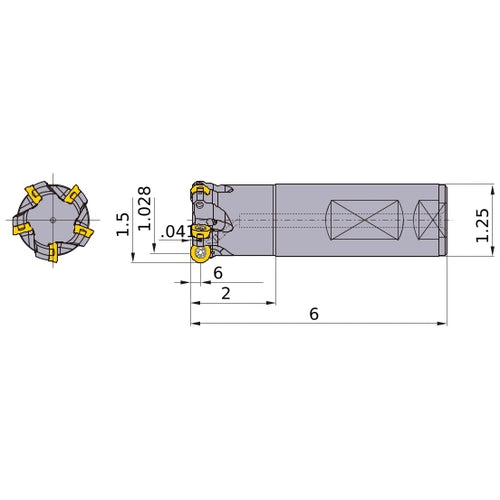 ARP6UPR2404FA20M INDEXABLE EM