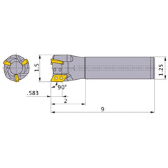AXD4000UR243SA20LB INDEXABLE ENDMIL