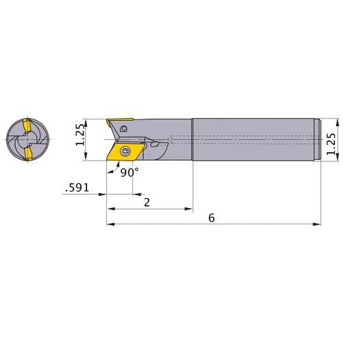 BXD4000R202SA20S INDEXABLE ENDMILL