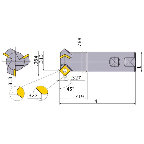 CFSPR051W16 INDEXABLE