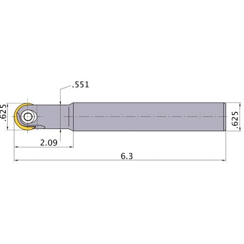 MBN050625SB INDEXABLE ENDMILL