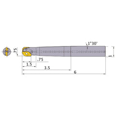 SRM212SAL2 INDEXABLE ENDMILL