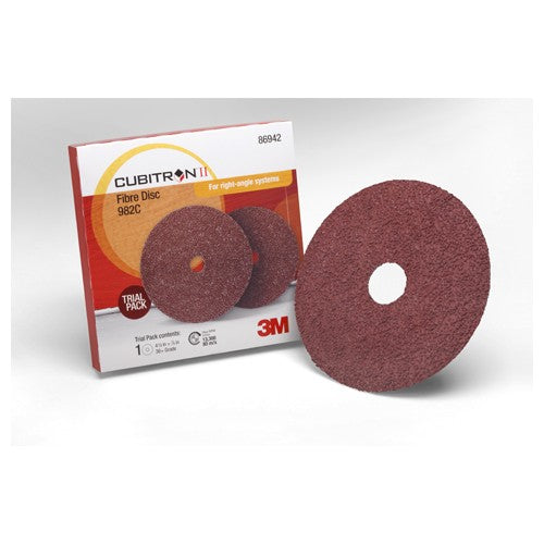 ‎3M Cubitron II Fibre Disc 982C 4-1/2″ × 7/8″ 36+ Trial Pack - Eagle Tool & Supply