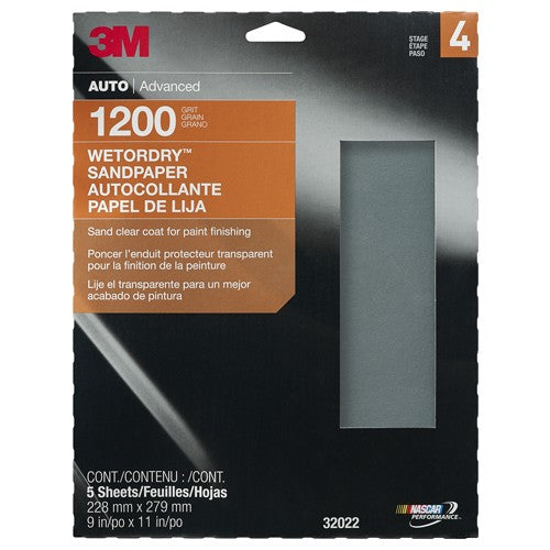 3M Wetordry Sandpaper 32022 9″ × 11″ 1200 Grit - Eagle Tool & Supply