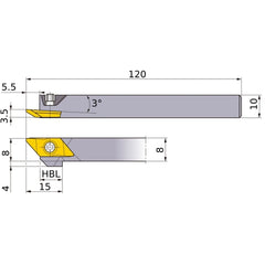 ‎BTAHR0810-50 TURNING HOLDER