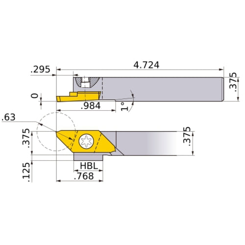 CTBHL-062 TURNING HOLDER