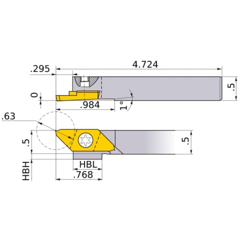 CTBHR-082 TURNING HOLDER