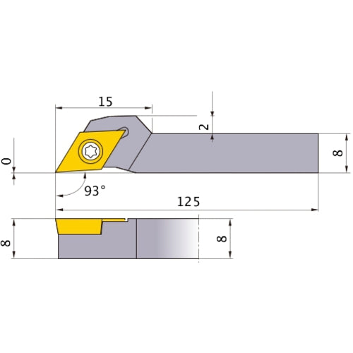 SDJCL0808K07-SM TURNING HOLDER