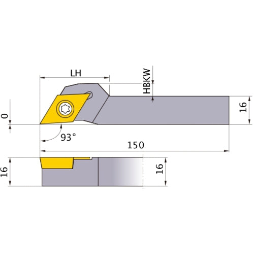 SDJCR1616M11-SM TURNING HOLDER