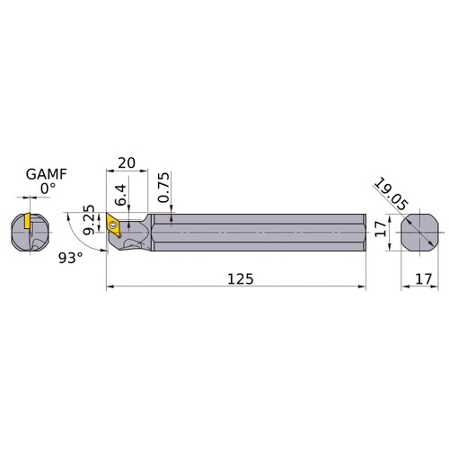SH19K-FSDUCL11 BORING BAR