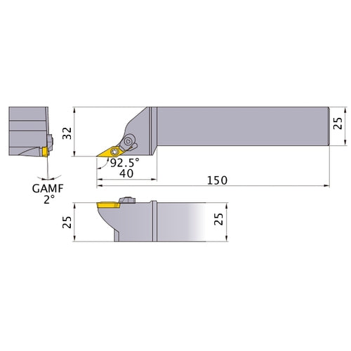 SXZCR2525M15 TURNING HOLDER