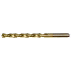 5.00mm RHS / RHC HSS-CO 8% (M42) 135 Degree Split Point Heavy Duty Cobalt Drill - TiN - Exact Industrial Supply