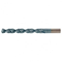 #21 RHS / RHC HSS-CO 8% (M42) 135 Degree Split Point Q-Cobalt Wide Land Parabolic Jobber Drill - TiCN - Eagle Tool & Supply