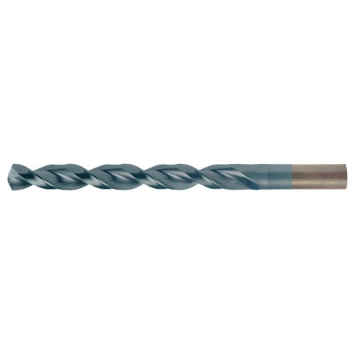Y RHS / RHC HSS-CO 8% (M42) 135 Degree Split Point Q-Cobalt Wide Land Parabolic Jobber Drill - TiCN - Exact Industrial Supply