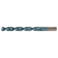 P RHS / RHC HSS-CO 8% (M42) 135 Degree Split Point Q-Cobalt Wide Land Parabolic Jobber Drill - TiCN - Exact Industrial Supply
