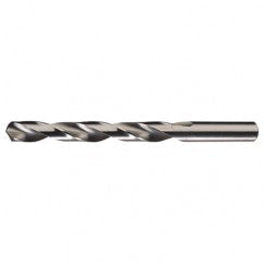 #34 RHS / RHC HSS 118 Degree Radial Point Low Helix Jobber Drill - Bright - Eagle Tool & Supply