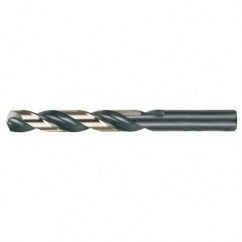 #28 RHS / RHC HSS 135 Degree Split Point Heavy Duty Jobber Length Drill - Black & Gold - Eagle Tool & Supply