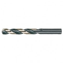 #5 RHS / RHC HSS 135 Degree Split Point Heavy Duty Jobber Length Drill - Black & Gold - Eagle Tool & Supply