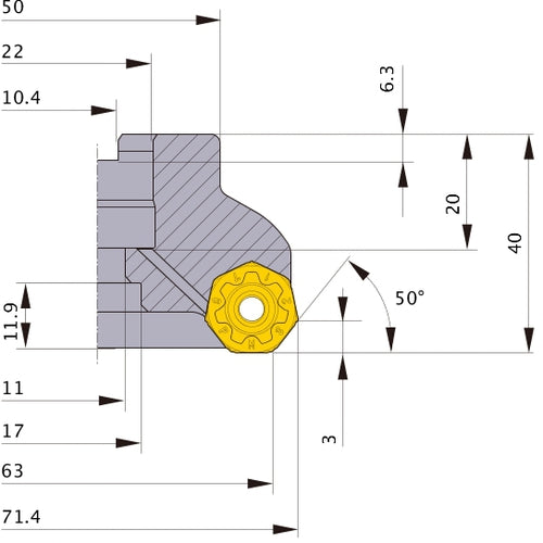 ‎AHX440S-063A05AR MILL