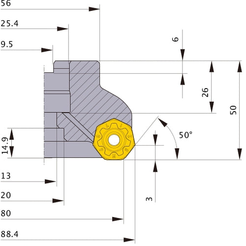 AHX440SR08010CA MILL