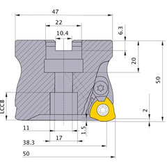 ‎AJX12-050A03R FACE MILL