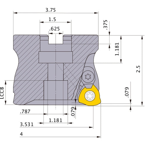 AJXU14R0405E FACE MILL