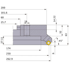 ‎ASX445-250C10R MILL