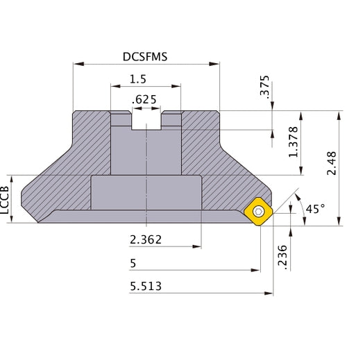 ASX445R0512E FACE MILL