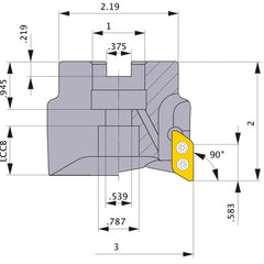 AXD4000UR0305CB FACE MILL